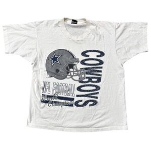 VTG Dallas Cowboys NFL Football World Champions T-Shirt 90s Graphic Tee XL